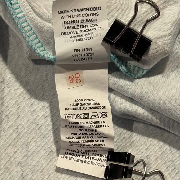 NEW LL Bean Tunic Top 3/4 Sleeve Coastal Resort Casual Beach Boho Turquoise 3X - Picture 5 of 7